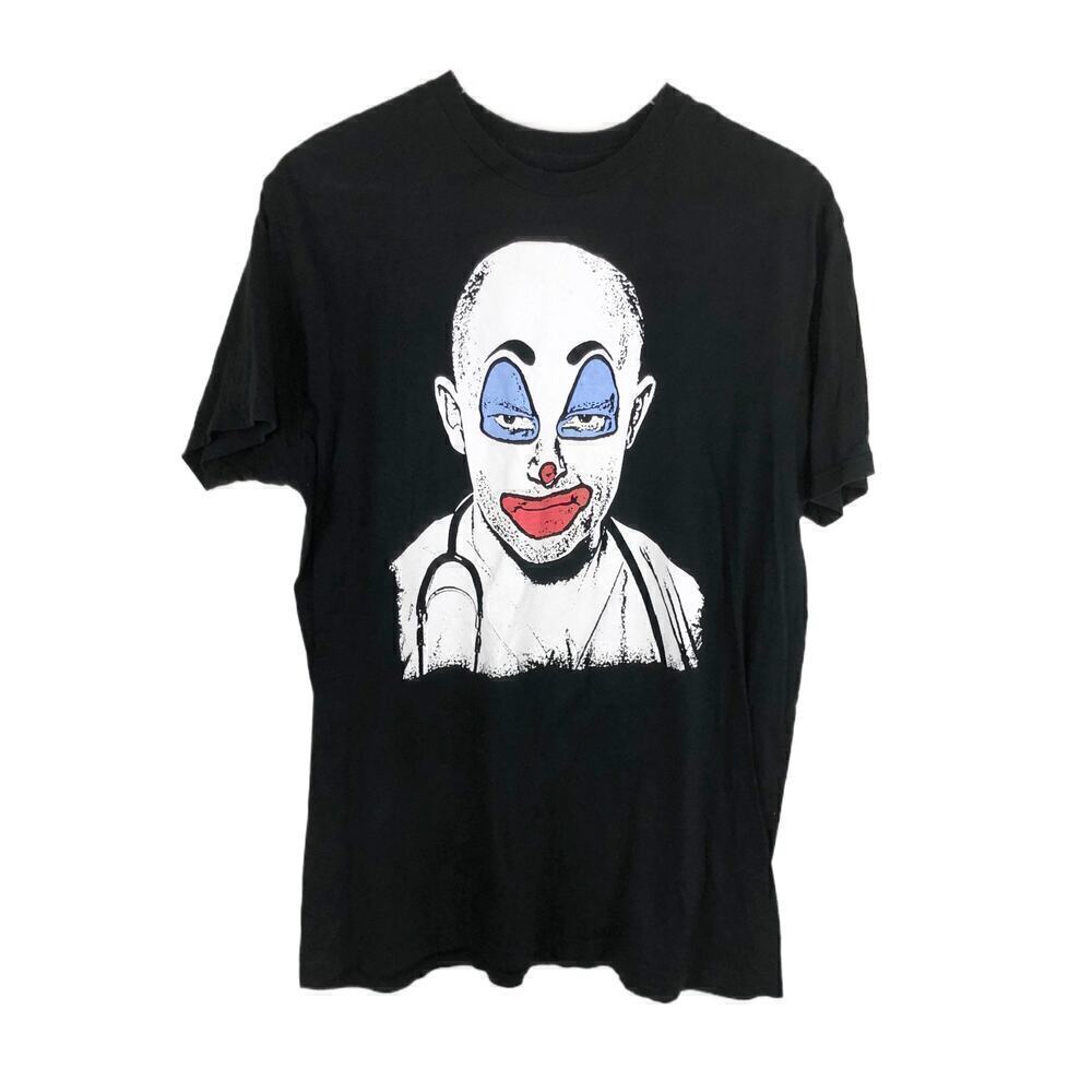 Hot Topic Childrens Hospital RARE Dr. Blake‎ Downs Clown Face T-Shirt Mens Sz XL